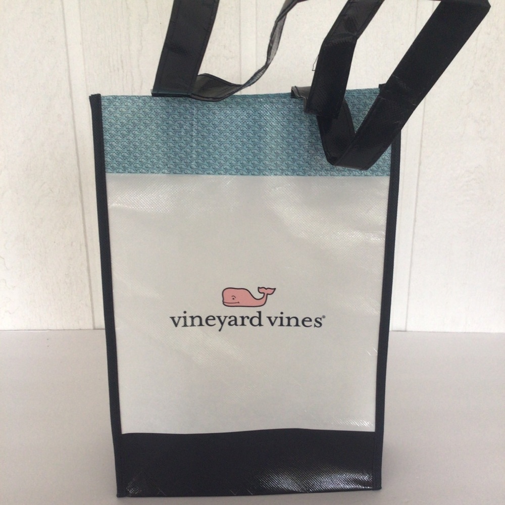 VINEYARD VINES PINK WHALE REUSABLE SHOPPING TOTE